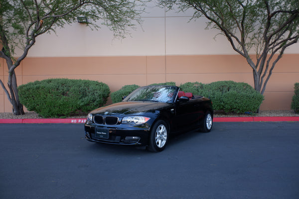 2009 BMW 128i Cabriolet - Black on Red