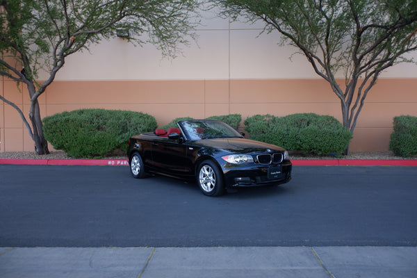 2009 BMW 128i Cabriolet - Black on Red