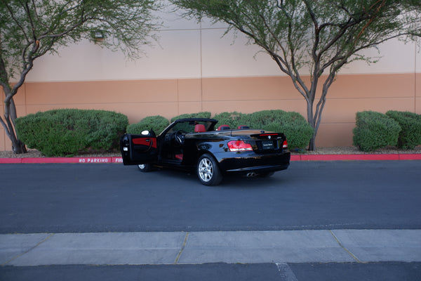 2009 BMW 128i Cabriolet - Black on Red