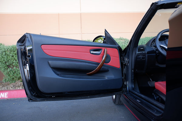 2009 BMW 128i Cabriolet - Black on Red