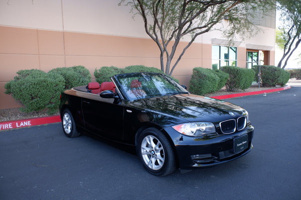 2009 BMW 128i Cabriolet - Black on Red