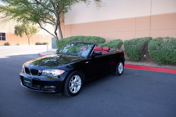 2009 BMW 128i Cabriolet - Black on Red