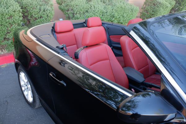 2009 BMW 128i Cabriolet - Black on Red