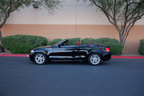 2009 BMW 128i Cabriolet - Black on Red