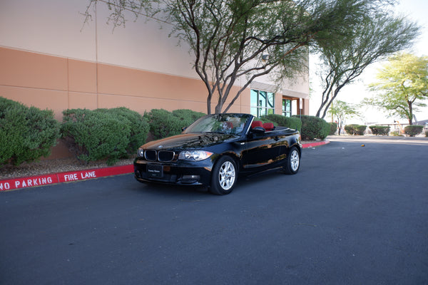 2009 BMW 128i Cabriolet - Black on Red