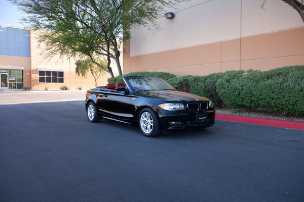 2009 BMW 128i Cabriolet - Black on Red