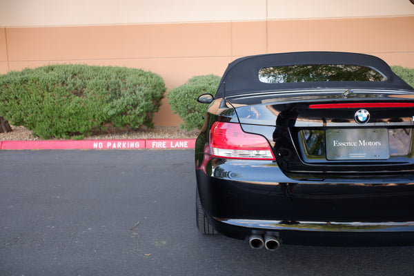 2009 BMW 128i Cabriolet - Black on Red