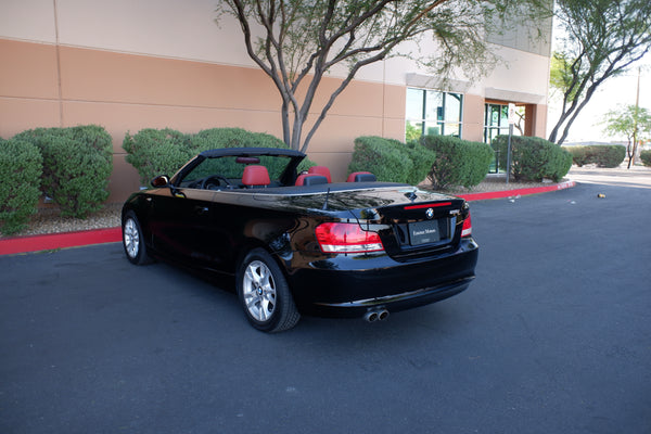 2009 BMW 128i Cabriolet - Black on Red