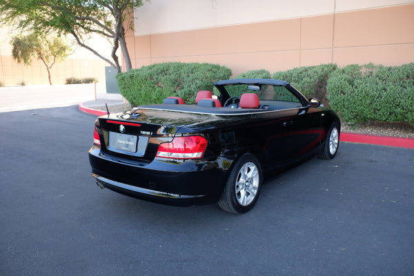 2009 BMW 128i Cabriolet - Black on Red