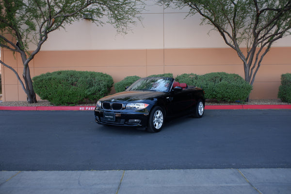 2009 BMW 128i Cabriolet - Black on Red