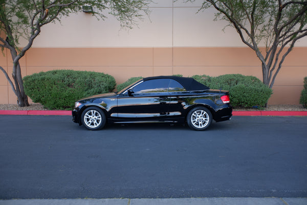 2009 BMW 128i Cabriolet - Black on Red