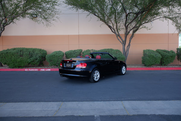 2009 BMW 128i Cabriolet - Black on Red