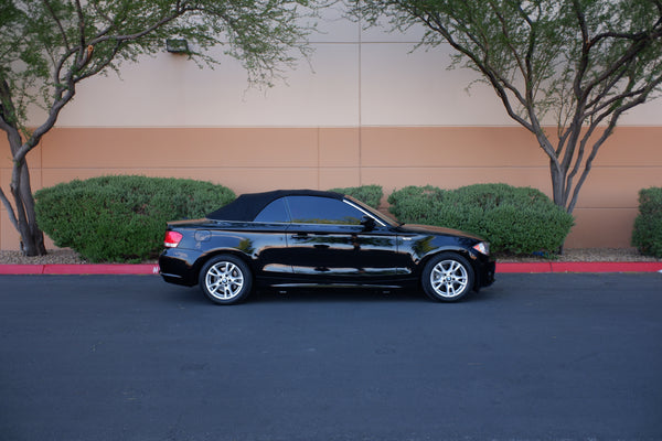 2009 BMW 128i Cabriolet - Black on Red