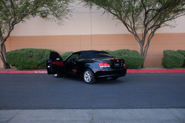 2009 BMW 128i Cabriolet - Black on Red