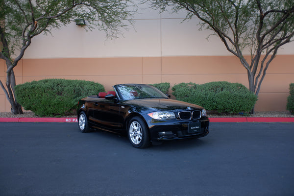 2009 BMW 128i Cabriolet - Black on Red