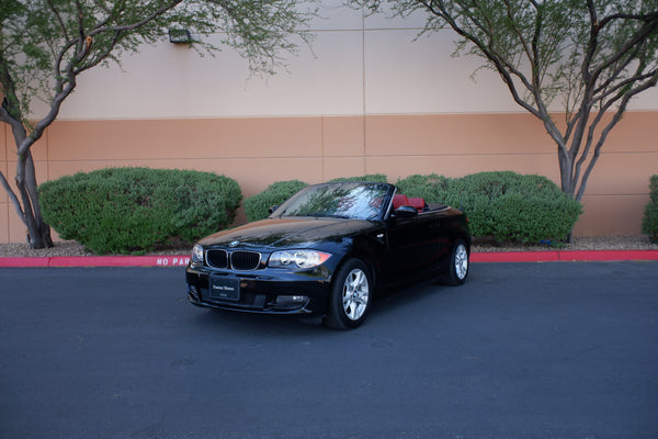 2009 BMW 128i Cabriolet - Black on Red