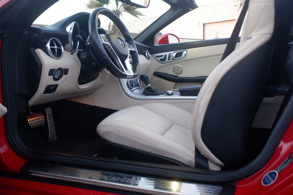 2012 Mercedes Benz SLK350 - Mars Red over beige leather