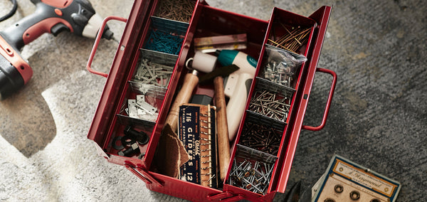 Toyo Steel Toolbox w/ Upper Storage Tray