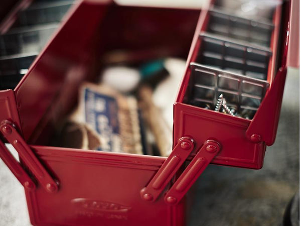 Toyo Steel Toolbox w/ Upper Storage Tray